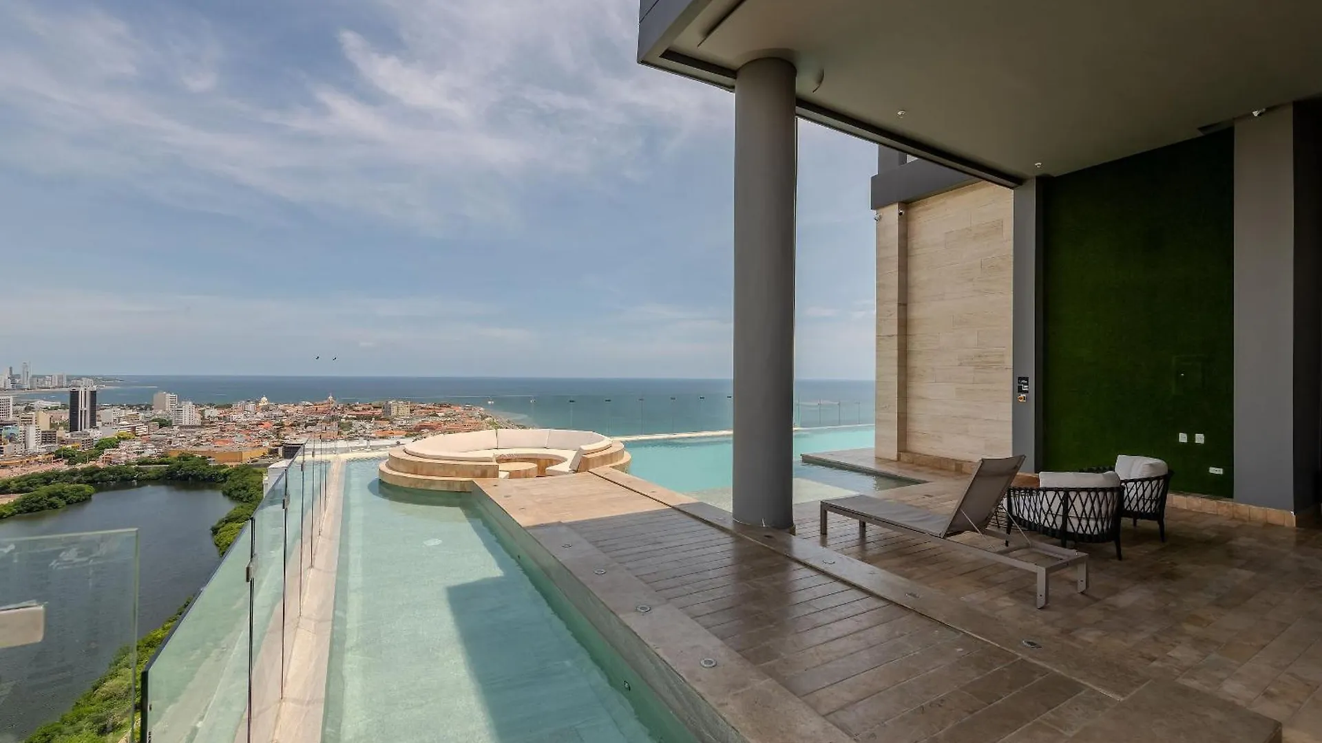 Apartmán Espectacular Vista Al Mar And Historic Center 2Br Cartagena